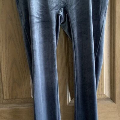 SPANX NWT Shiny Silver Chrome Velvet High Waist Leggings Sz Large 2070